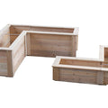 Natural Cedar L-Shaped Planter Boxes